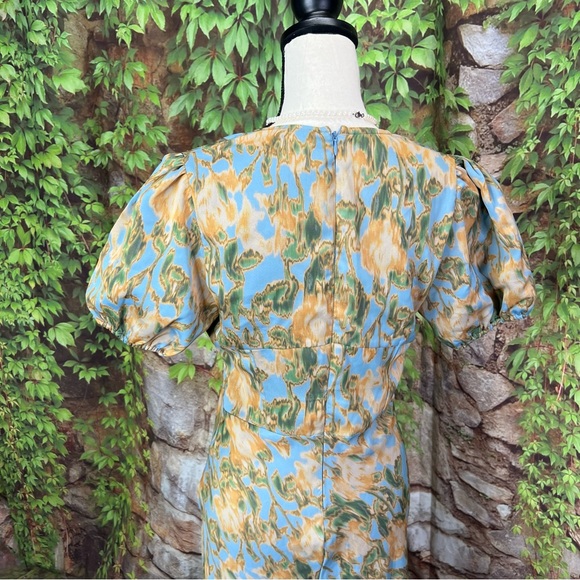 WEWOREWHAT Floral Print Puff Sleeve Maxi Dress, 10 - Picture 9 of 15